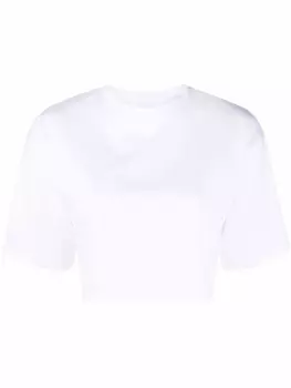 Loulou Studio укороченная футболка, белый