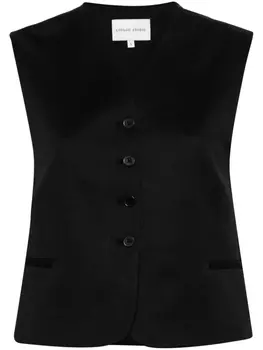 Loulou Studio жилет Iba, черный