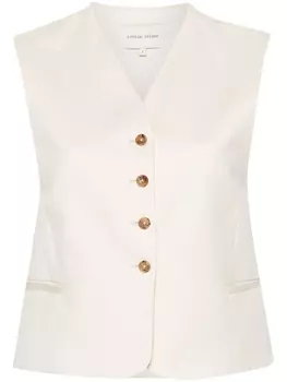 Loulou Studio жилет Iba, нейтральный цвет