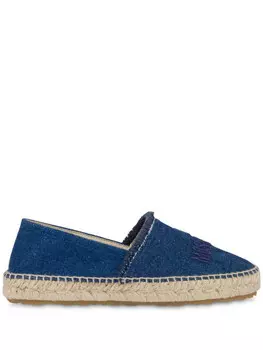 Love Moschino эспадрильи с вышитым логотипом, синий