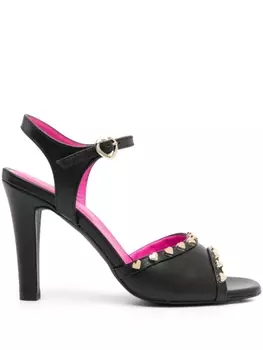 Love Moschino босоножки с подвесками, черный