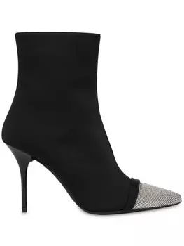 Love Moschino ботильоны со стразами, черный