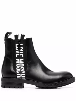 Love Moschino ботинки челси с логотипом, черный