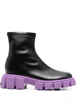 Love Moschino ботинки на массивной подошве, черный