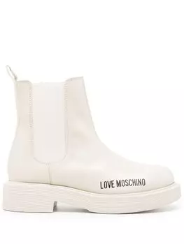 Love Moschino ботинки с логотипом, белый