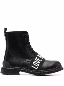 Love Moschino ботинки с логотипом, черный
