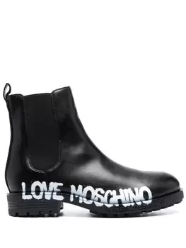 Love Moschino ботинки с логотипом, черный