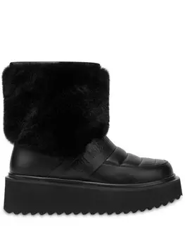 Love Moschino ботинки с тисненым логотипом, черный