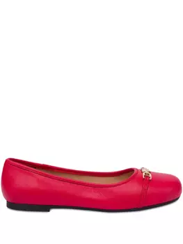 Love Moschino декорированные балетки, красный