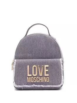 Love Moschino джинсовый рюкзак с бахромой, синий