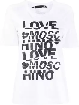 Love Moschino футболка с короткими рукавами, белый