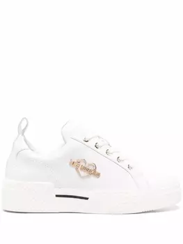 Love Moschino кеды с логотипом, белый