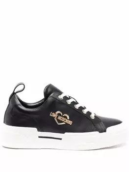 Love Moschino кеды с логотипом, черный