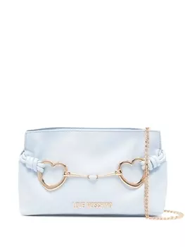 Love Moschino клатч Hearts, синий