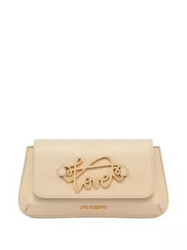 Love Moschino клатч с логотипом, нейтральный