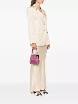 Love Moschino клатч с логотипом, розовый