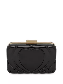 Love Moschino клатч с тиснением, черный