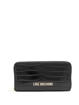Love Moschino кошелек с тиснением под крокодила, черный