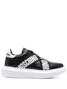 Love Moschino кроссовки с эластичными ремешками и логотипом, черный