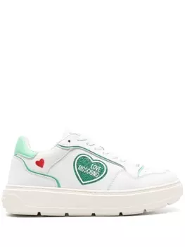 Love Moschino кроссовки с блестками, белый