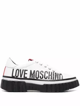 Love Moschino кроссовки с логотипом, белый