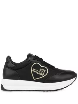 Love Moschino кроссовки с нашивкой-логотипом, черный