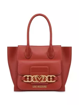 Love Moschino мини-сумка с цепочкой, красный