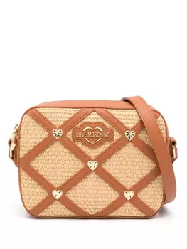 Love Moschino плетеная сумка, нейтральный цвет