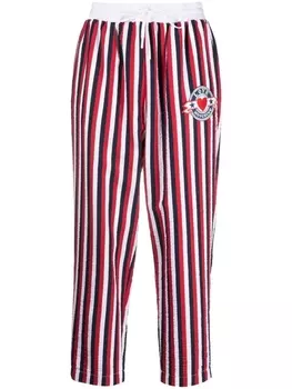 Love Moschino полосатые брюки с кулиской, белый