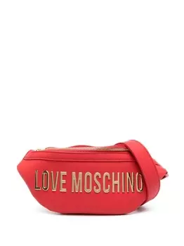 Love Moschino поясная сумка из искусственной кожи с логотипом, красный
