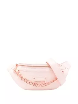 Love Moschino поясная сумка с цепочкой, розовый