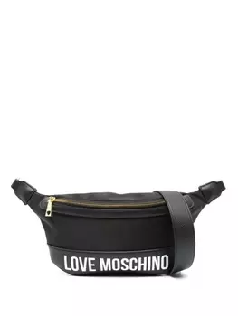 Love Moschino поясная сумка с логотипом, черный