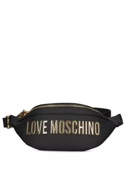 Love Moschino поясная сумка с логотипом, черный