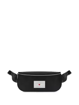 Love Moschino поясная сумка с логотипом, черный