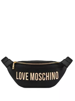 Love Moschino поясная сумка с логотипом, черный