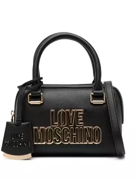 Love Moschino Sac Cabas Plaque с логотипом, черный