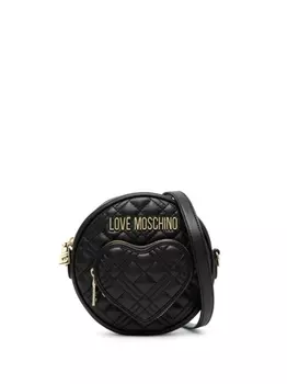 Love Moschino стеганая мини-сумка через плечо, черный