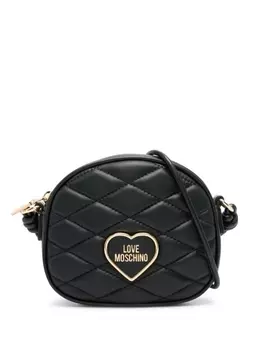Love Moschino стеганая сумка через плечо, черный