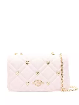 Love Moschino стеганая сумка на плечо, розовый