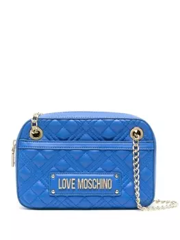 Love Moschino стеганая сумка на плечо, синий