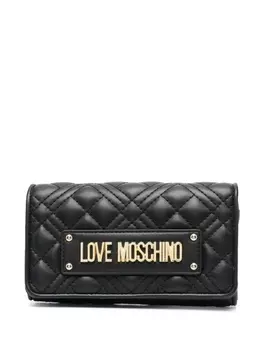 Love Moschino стеганый кошелек, черный