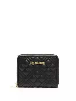 Love Moschino стеганый кошелек на молнии, черный