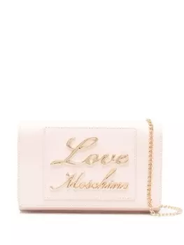 Love Moschino сумка через плечо из искусственной кожи с логотипом, розовый