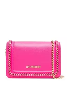 Love Moschino сумка через плечо с цепочкой, розовый