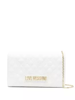 Love Moschino сумка через плечо с логотипом, белый