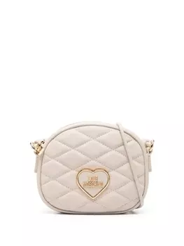 Love Moschino сумка через плечо с логотипом, нейтральный цвет