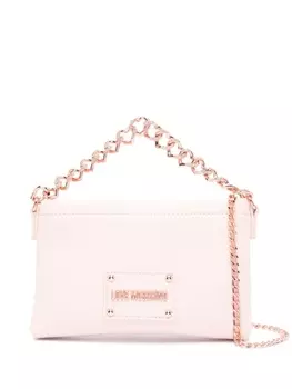 Love Moschino сумка через плечо с логотипом, розовый
