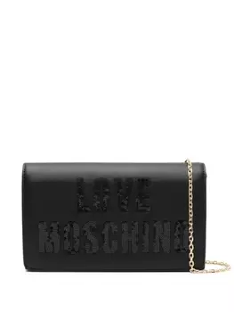 Love Moschino сумка через плечо с логотипом, черный