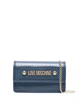 Love Moschino сумка через плечо с логотипом, синий