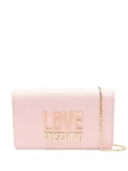 Love Moschino сумка через плечо с логотипом, розовый